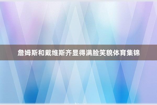 詹姆斯和戴维斯齐显得满脸笑貌体育集锦