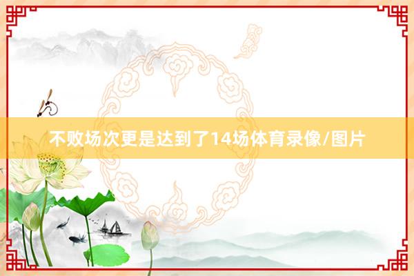 不败场次更是达到了14场体育录像/图片