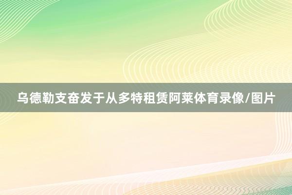 乌德勒支奋发于从多特租赁阿莱体育录像/图片