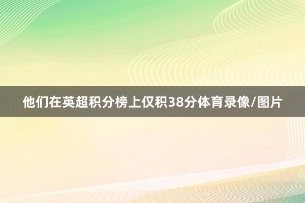 他们在英超积分榜上仅积38分体育录像/图片